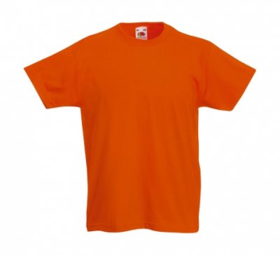 Goedkope Oranje kinder T-shirt Fruit of the Loom Original T